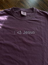 Load image into Gallery viewer, I &lt;3 Jesus Embroidered T-Shirt
