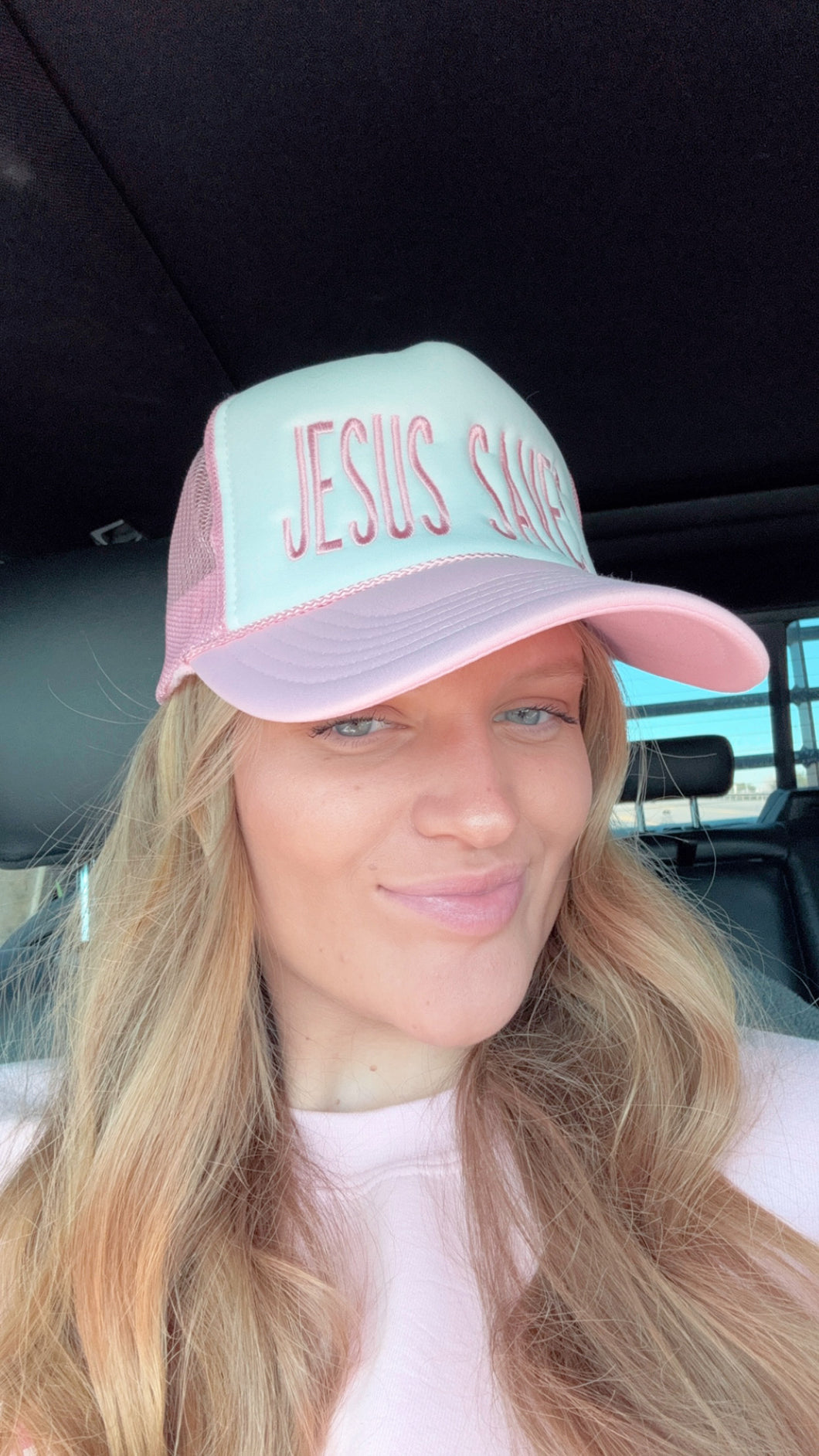 JESUS SAVES Embroidered Foam Hat